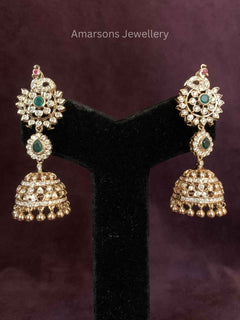 18K VVS EF Diamond Jhumki (DJ 8371)