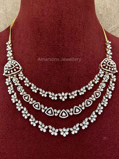 18k VVS EF Diamond Necklace (DNS-1588)
