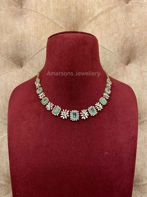 18k VVS EF Diamond Necklace (DNS-5173)