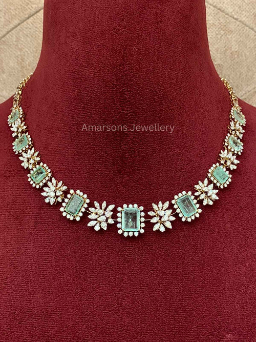 18k VVS EF Diamond Necklace (DNS-5173)