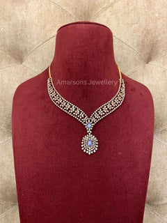 18k VVS EF Diamond Necklace (DNS-5529)