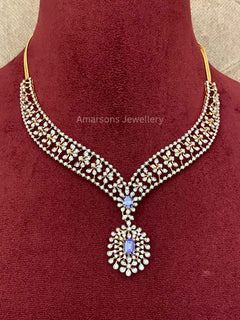 18k VVS EF Diamond Necklace (DNS-5529)
