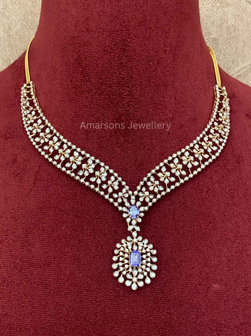 18k VVS EF Diamond Necklace (DNS-5529)