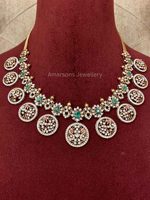 18k VVS EF Diamond Necklace (DNS-6080)