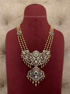 18k VVS EF Diamond Necklace with Radiant Color Stones