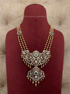 18k VVS EF Diamond Necklace with Radiant Color Stones