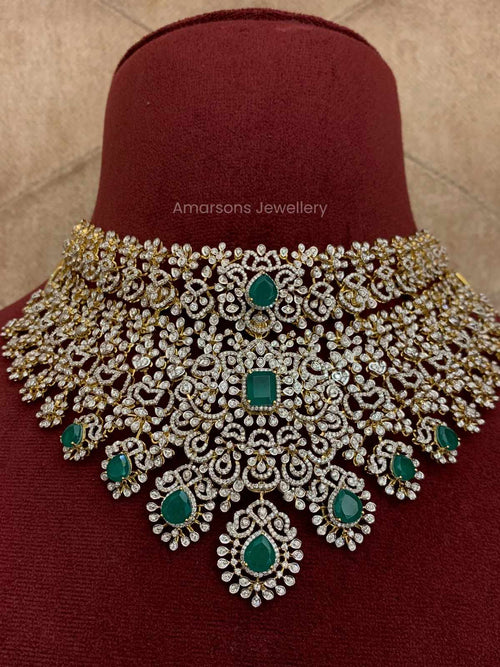 Exquisite 18k VVS EF Diamond Necklace