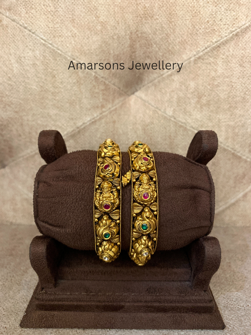 Luxurious Gold Nakshi Bangles ( GB-3433)