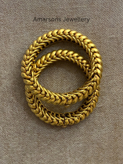 Luxurious Gold Nakshi Bangles ( GB-3681)