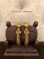 Luxurious Gold Nakshi Bangles ( GB-8077)