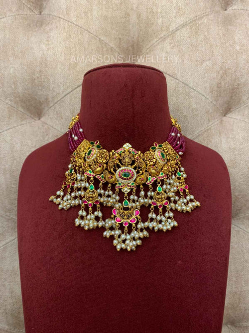 22K Gold Necklace Set (GNS-1954)