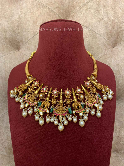 22K Gold Necklace Set (GNS-2137)