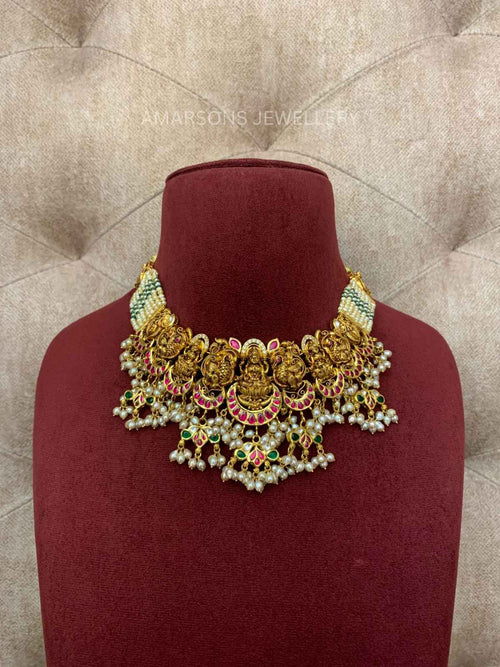22K Gold Necklace Set (GNS-2793)