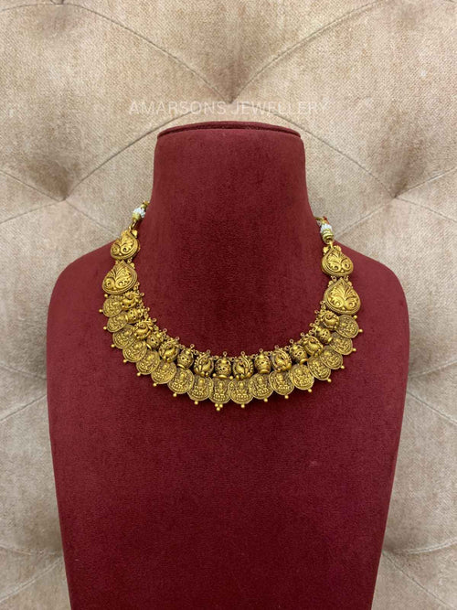 22K Gold Necklace Set (GNS-4252)