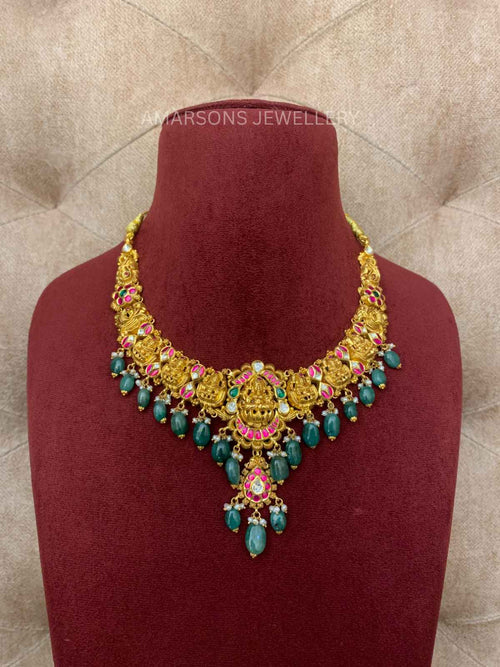 22K Gold Necklace Set (GNS-7146)