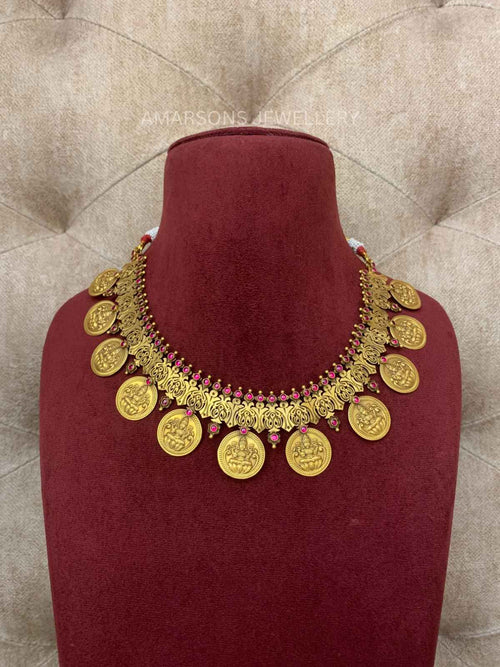 22K Gold Necklace Set (GNS-8094)